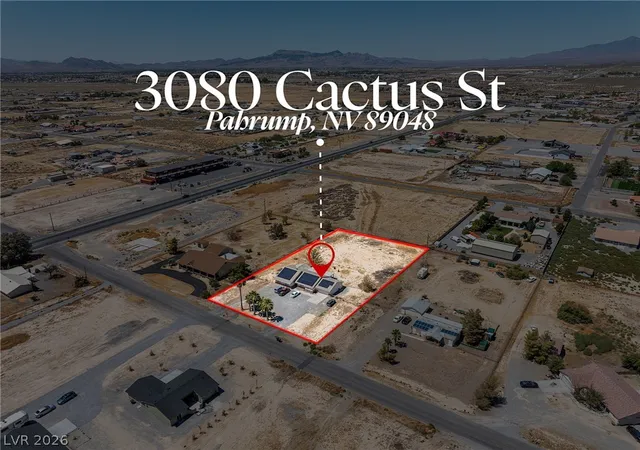 Photo 1 of Single family home for sale at 3080 E Cactus St, Pahrump, NV 89048 | MLS# 2805852 | Listing updated on 2026-08-16