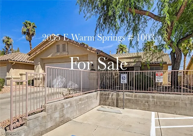 Townhouse for sale at 2035 E Warm Springs Rd #1003, Las Vegas, NV 89119 | MLS# 2810640