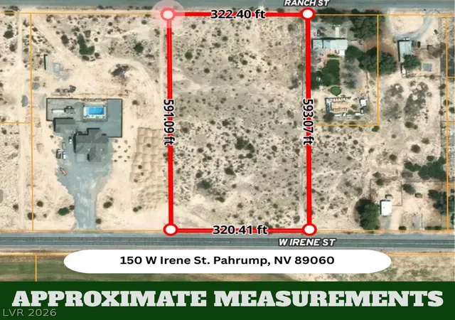 Photo 1 of Land for sale at 150 W Irene St, Pahrump, NV 89060 | MLS# 2812013 | Listing updated on 2026-08-25