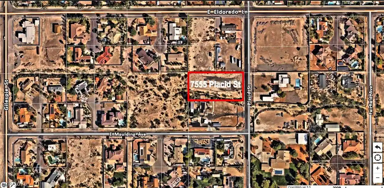 Photo 1 of Land for sale at 7555 Placid St, Las Vegas, NV 89123 | MLS# 2824958 | Listing updated on 2026-10-12