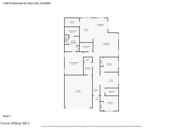 Homes for sale in Post Falls, ID | 1704 N Pyroclast St, Post Falls, ID 83854 | MLS# 26-7126