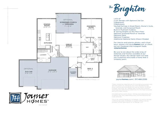 Photo 2 of Single family home for sale at 1578 Palmetto Way, Greenfield, IN 46140 | MLS# 22018752 | Listing updated on 2026-03-31