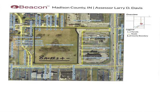 Land for sale at 0 University Blvd, Anderson, IN 46012 | MLS# 22046307
