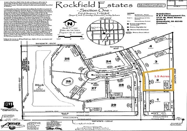 2nd image of Lot 2 Rockfield Estates St, Greenfield, IN 46140 | MLS# 22073760