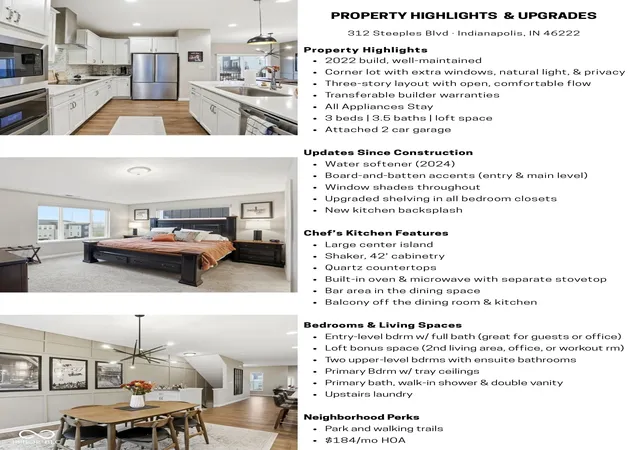 Homes for sale in Indianapolis, IN | 312 Steeples Blvd, Indianapolis, IN 46222 | MLS# 22073924