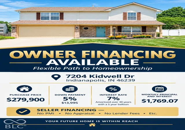 Photo 1 of Single family home for sale at 7204 Kidwell Dr, Indianapolis, IN 46239 | MLS# 22106051 | Listing updated on 2026-10-22