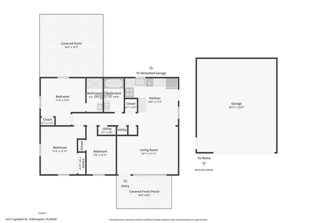 44th image of 2643 Eagledale Dr, Indianapolis, IN 46222 | MLS# 22111061