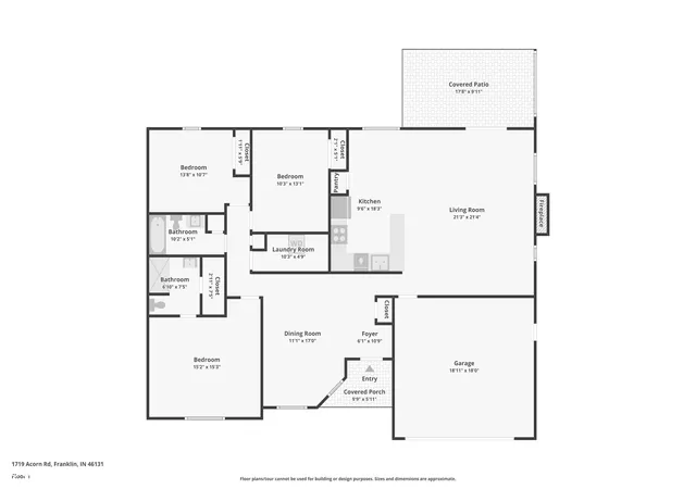 36th image of 1719 Acorn Rd, Franklin, IN 46131 | MLS# 22112470