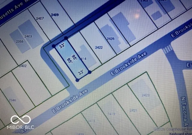 Photo 4 of Land for sale at 2414 E Brookside Ave, Indianapolis, IN 46218 | MLS# 22113610 | Listing updated on 2026-07-18