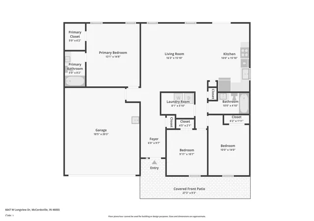 47th image of 6647 W Longview Dr, Mc Cordsville, IN 46055 | MLS# 22114358