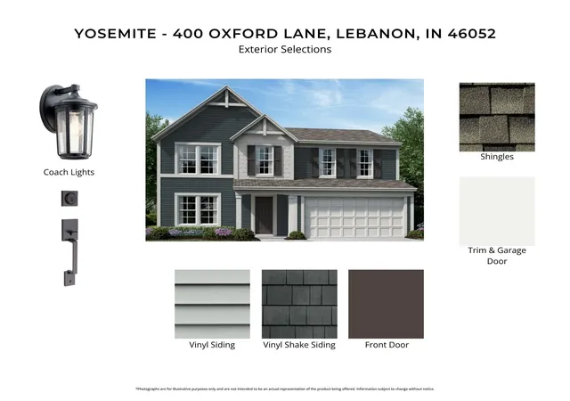 Photo 2 of Single family home for sale at 400 Oxford Ln, Lebanon, IN 46052 | MLS# 22115713 | Listing updated on 2026-10-07