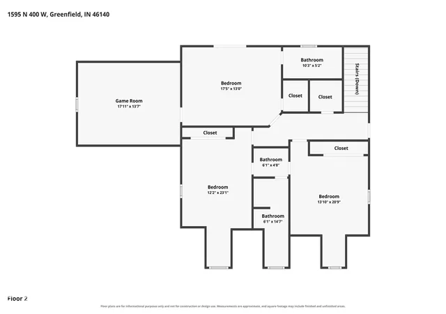 Photo 4 of Single family home for sale at 1595 N 400 West, Greenfield, IN 46140 | MLS# 22117017 | Listing updated on 2026-10-05