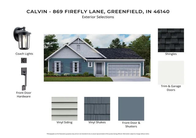 Photo 2 of Single family home for sale at 869 Firefly Ln, Greenfield, IN 46140 | MLS# 22118469 | Listing updated on 2026-10-07