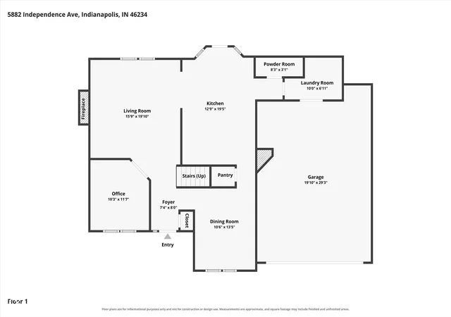 Photo 3 of Single family home for sale at 5882 Independence Ave, Indianapolis, IN 46234 | MLS# 22119536 | Listing updated on 2026-10-07
