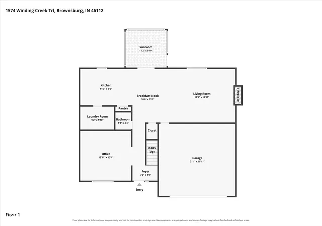 4th image of 1574 Winding Creek Ln, Brownsburg, IN 46112 | MLS# 22121419