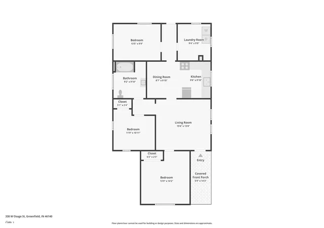 32nd image of 330 W Osage St, Greenfield, IN 46140 | MLS# 22121471
