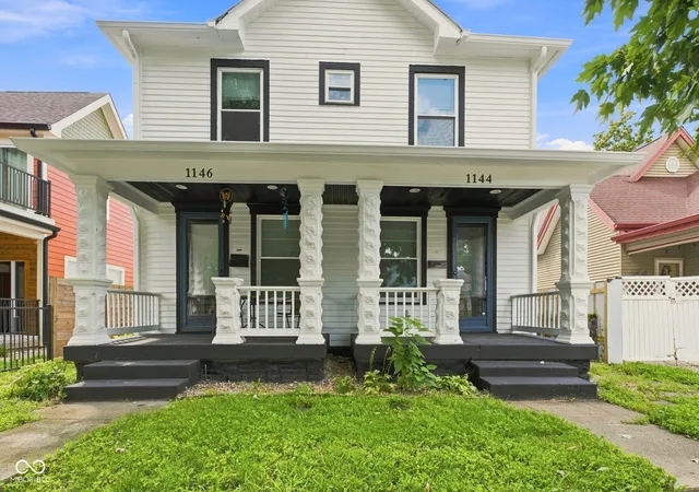 Photo 1 of Multi family home for sale at 1144 1146 Churchman Ave, Indianapolis, IN 46203 | MLS# 22121959 | Listing updated on 2026-08-29
