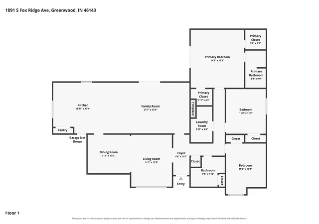 Photo 3 of Single family home for sale at 1891 S Fox Ridge Ave, Greenwood, IN 46143 | MLS# 22122203 | Listing updated on 2026-10-05