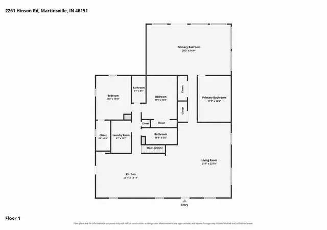 Photo 3 of Single family home for sale at 2261 Hinson Rd, Martinsville, IN 46151 | MLS# 22127204 | Listing updated on 2026-09-22