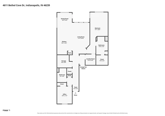 Photo 2 of Single family home for sale at 4611 Bethel Cvs Dr, Indianapolis, IN 46239 | MLS# 22127506 | Listing updated on 2026-09-24