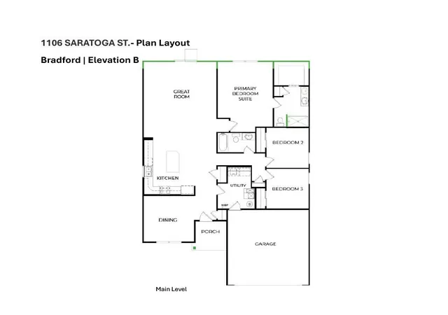 Photo 2 of Single family home for sale at 1106 Saratoga St, Fortville, IN 46040 | MLS# 22128494 | Listing updated on 2026-09-30