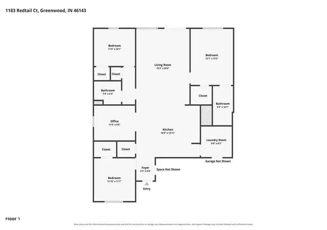 Photo 3 of Condo for sale at 1183 Red Tail Ct, Greenwood, IN 46143 | MLS# 22128938 | Listing updated on 2026-10-02