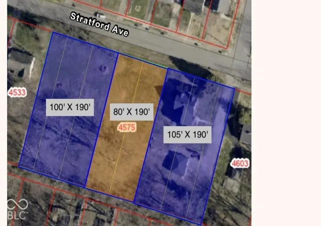 Photo 4 of Land for sale at 4575 Stratford Ave, Indianapolis, IN 46201 | MLS# 22131920 | Listing updated on 2026-10-16