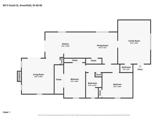 Photo 2 of Single family home for sale at 607 E South St, Greenfield, IN 46140 | MLS# 22133335 | Listing updated on 2026-10-28