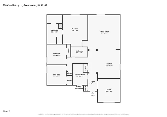 Photo 3 of Single family home for sale at 808 Coralberry Ln, Greenwood, IN 46143 | MLS# 22133732 | Listing updated on 2026-10-29