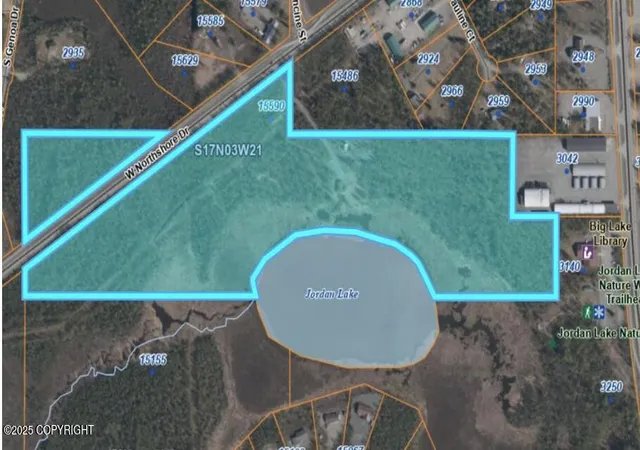 Photo 1 of Land for sale at 15590 W Northshore Dr, Big Lake, AK 99652 | MLS# 25-1251 | Listing updated on 2025-12-27