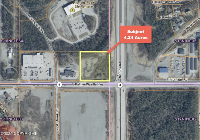 Photo 1 of Land for sale at 8351 E Palmer   Wasilla Hwy, Palmer, AK 99645 | MLS# 25-2796 | Listing updated on 2026-10-06