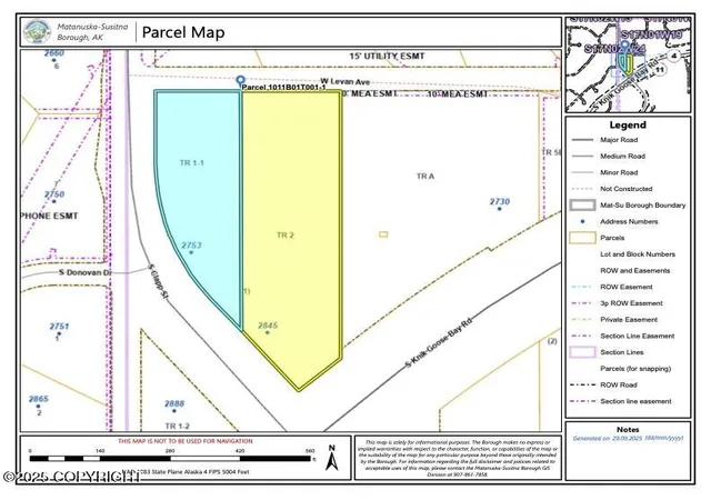 1st image of 2845 &2753 S Clapp St, Wasilla, AK 99623 | MLS# 25-12511