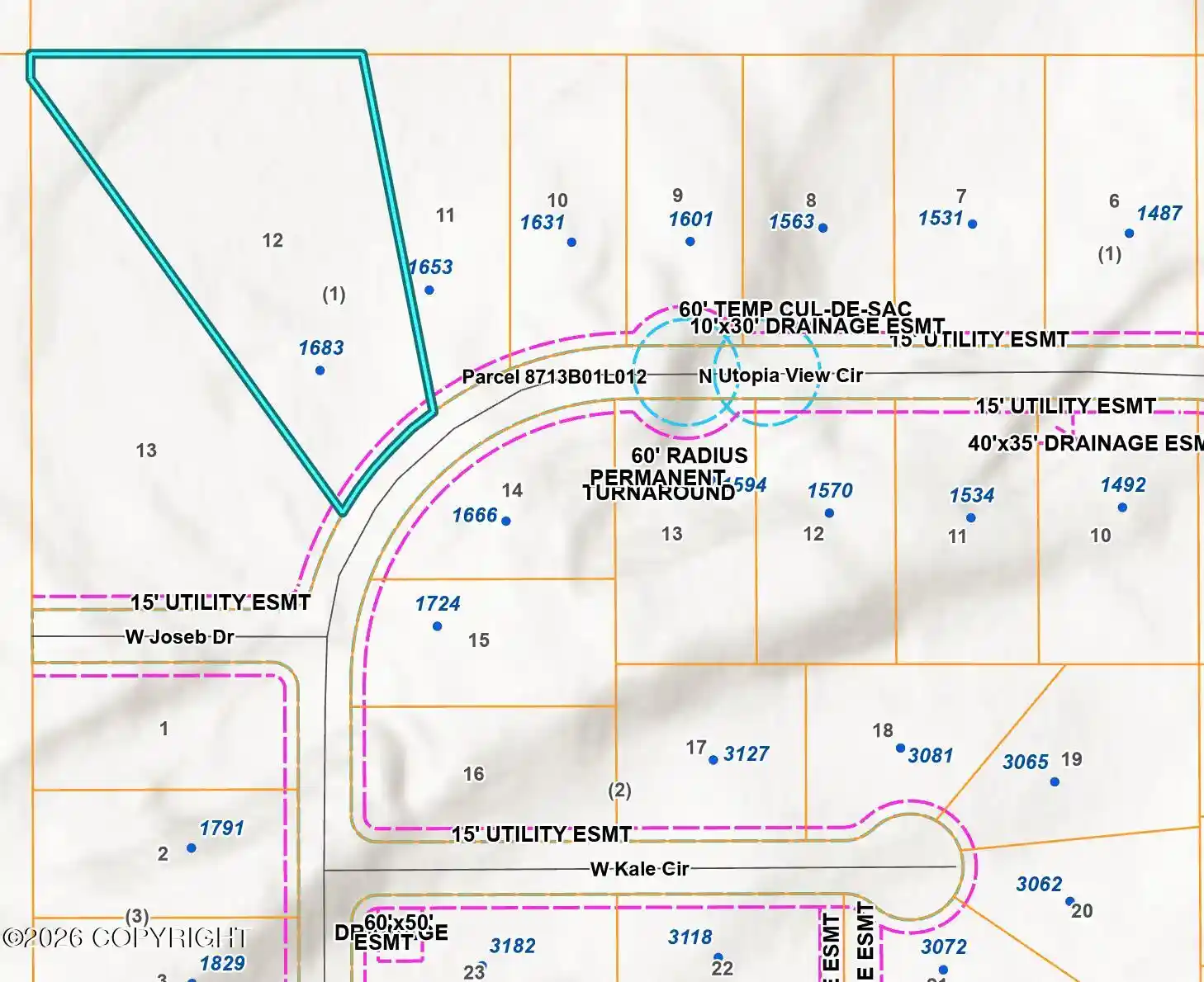 Photo 1 of Land for sale at 1683 N Utopia View Cir, Wasilla, AK 99623 | MLS# 26-258 | Listing updated on 2026-10-22