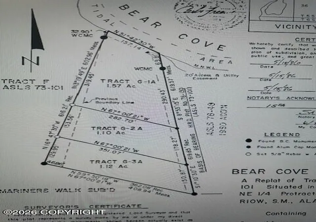Photo 3 of Land for sale at 0 Bear Cvs, Homer, AK 99603 | MLS# 26-1198 | Listing updated on 2026-02-13