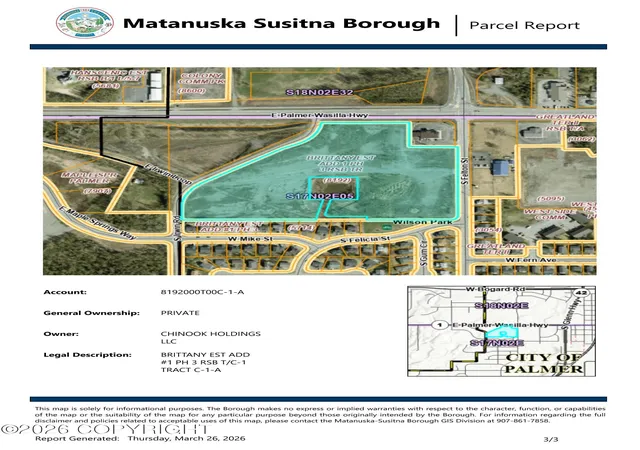 Photo 2 of Sale Pending at 1100 E Palmer Wasilla Hwy, Palmer, AK 99645 | MLS# 26-3402 | Listing updated on 2026-09-22
