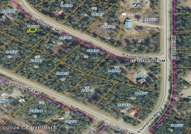 Photo 4 of Land for sale at 14584 N Sundown Dr, Willow, AK 99688 | MLS# 26-4107 | Listing updated on 2026-05-12