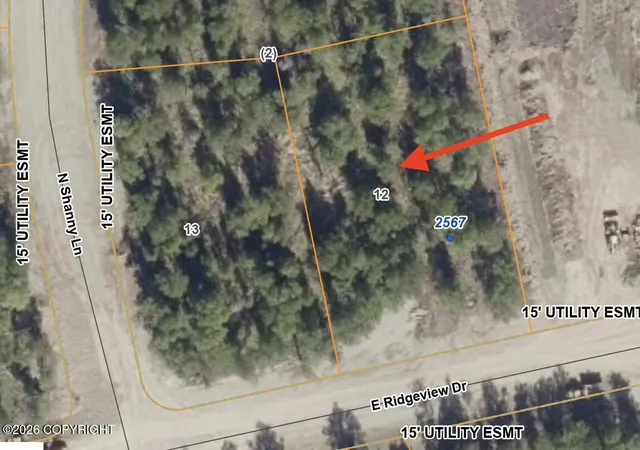 Photo 1 of Land for sale at 2567 E Ridgeview Dr, Wasilla, AK 99654 | MLS# 26-4119 | Listing updated on 2026-06-04