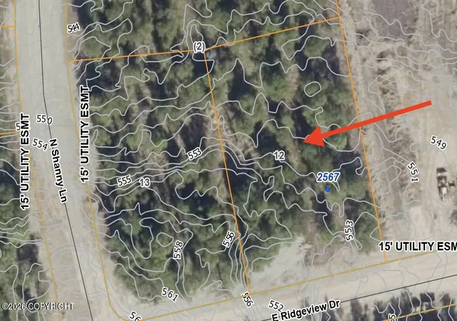 Photo 2 of Land for sale at 2567 E Ridgeview Dr, Wasilla, AK 99654 | MLS# 26-4119 | Listing updated on 2026-06-04
