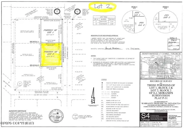 1st image of Lot 2 Dorbrandt St, Anchorage, AK 99503 | MLS# 26-5005