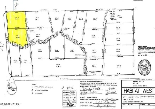 Photo 2 of Land for sale at Mi 165 Glenn Hwy, Glennallen, AK 99588 | MLS# 26-4591 | Listing updated on 2026-09-15
