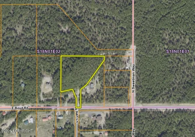 Photo 2 of Land for sale at 9445 E Boyd Rd, Palmer, AK 99645 | MLS# 26-6235 | Listing updated on 2026-08-20