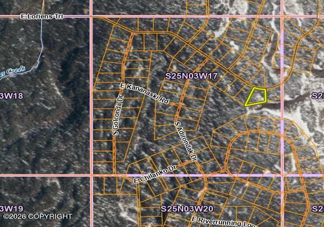 Photo 3 of Land for sale at L11 B16 E Loriens Trl, Talkeetna, AK 99676 | MLS# 26-6950 | Listing updated on 2026-07-30