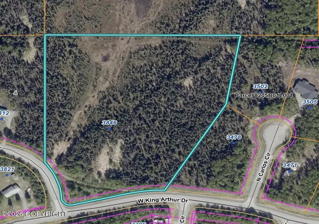 Photo 2 of Land for sale at 3846 N White Knight Dr, Wasilla, AK 99623 | MLS# 26-7850 | Listing updated on 2026-09-03