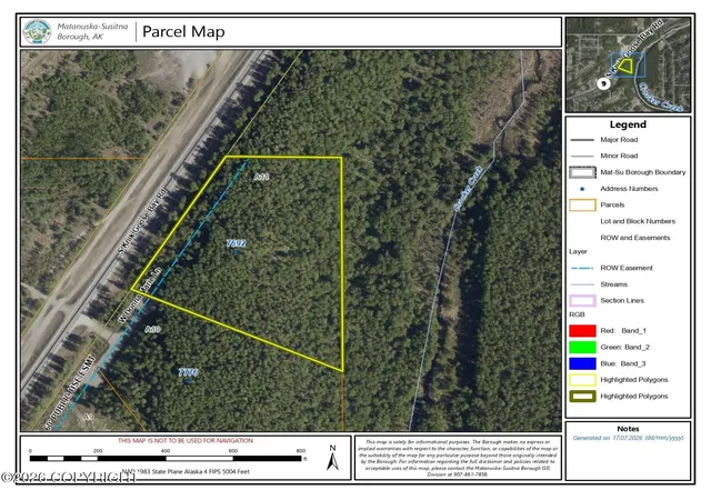 Photo 1 of Land for sale at 7692 W Donna Marie Ln, Wasilla, AK 99654 | MLS# 26-8901 | Listing updated on 2026-08-20