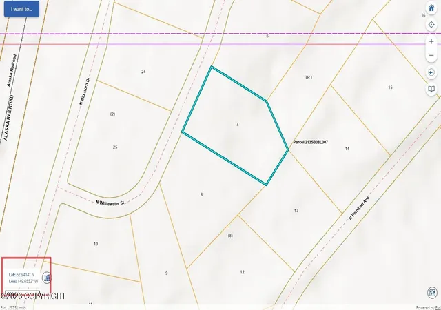 Land for sale at L7 N B8 Whitewater St, Trapper Creek, AK 99683 | MLS# 26-9836 | Listing updated on 2026-08-05