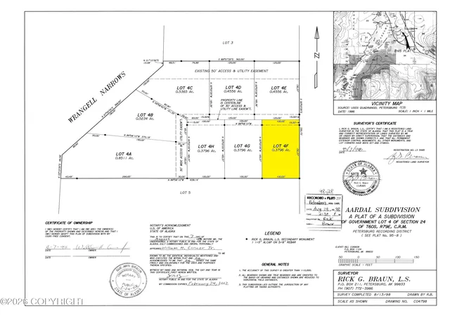 Photo 5 of Land for sale at 11 Aardal Ln, Petersburg, AK 99833 | MLS# 26-9183 | Listing updated on 2026-07-24