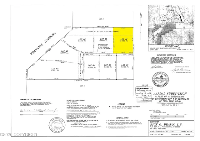 Photo 2 of Land for sale at 10 Aardal Ln, Petersburg, AK 99833 | MLS# 26-9185 | Listing updated on 2026-07-24