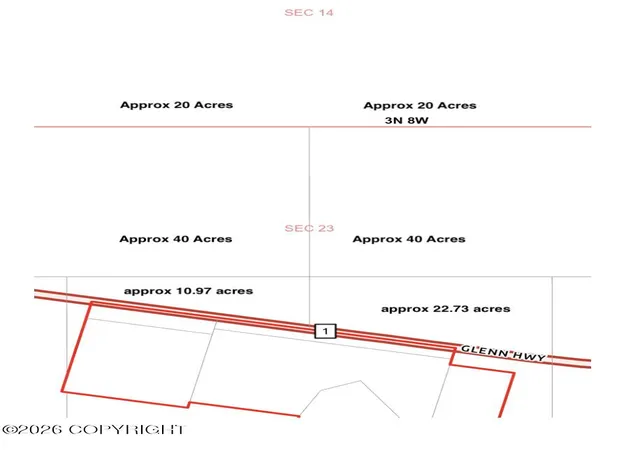 Photo 3 of Land for sale at Mile 149 Glenn Hwy, Glennallen, AK 99588 | MLS# 26-9509 | Listing updated on 2026-09-16