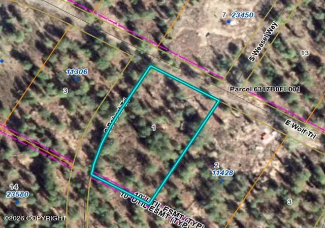 Photo 4 of Land for sale at 11360 E Wolf Trl, Trapper Creek, AK 99683 | MLS# 26-10184 | Listing updated on 2026-08-12