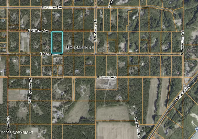 Photo 2 of Land for sale at 13501 E Soapstone Rd, Palmer, AK 99645 | MLS# 26-10444 | Listing updated on 2026-08-17